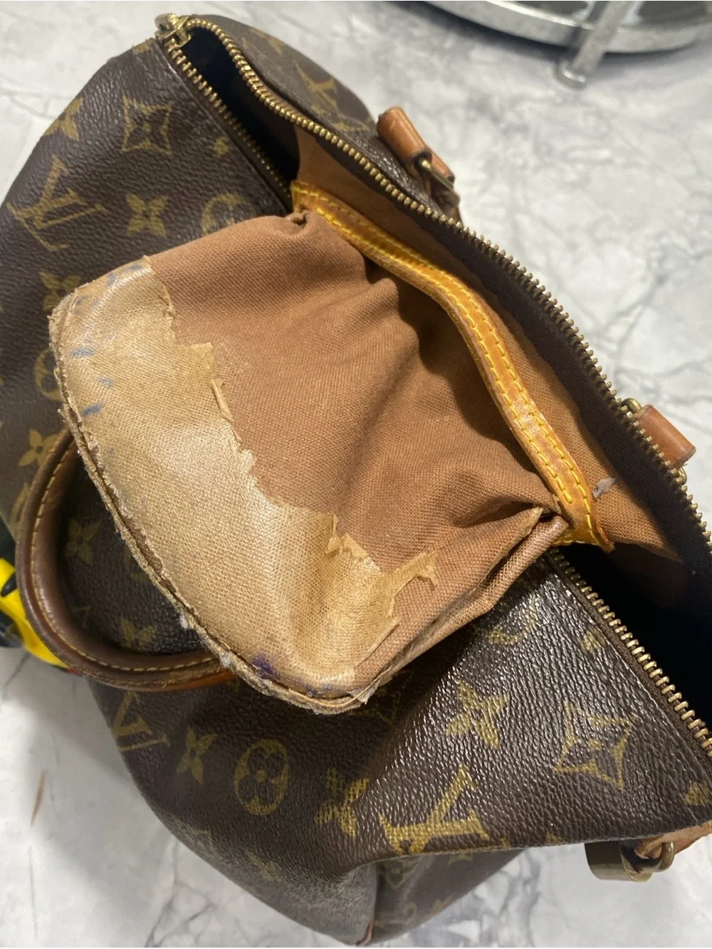 Louis Vuitton Vintage Monogram Speedy 30 Bag AS IS Repair Project